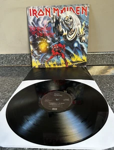 RARE LP VINYL IRON MAIDEN THE NUMBER OF THE BEAST EMC3400 UK PRESS 1986 VG+/VG+ - Picture 1 of 11