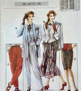 Avantgarde Women's Jacket, Pants, Skirt, Vest Sewing Pattern Vintage 1980s NEW - Picture 1 of 3