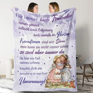 Geschenke Für Beste Freundin Kuscheldecke, Flauschig Decke Geschenke Für Freundi - Bild 1 von 8