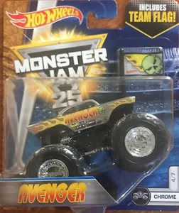 Monster Jam 25th Anniversary Avenger con Bandera de Equipo - Serie Cromada # 4/7 - Imagen 1 de 1
