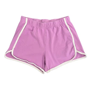 Girls Athletic Shorts Sport Shorts for Girls Purple Cotton Pull On - SIZE 10/12 - Picture 1 of 7