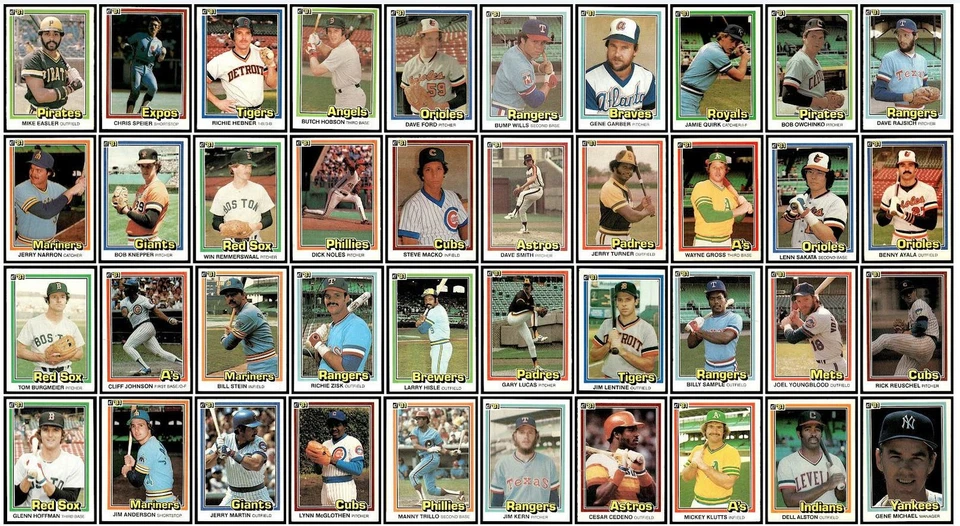 Mixed Lot of 97 Baseball Sports Cards 1980-1987 Cleveland Indians - Image 1 of 3