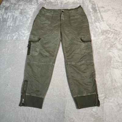 Pantalones MARRAKECH Anthropologie Mujer 31 Verde Bolsillo Carga Relajado Informal Foto 1 de 4