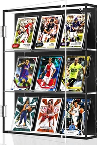 Acrylic Baseball Card Display Case, Sports Card Display Frame Wall Mount with UV - Picture 1 of 9