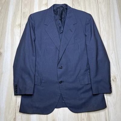 Oxxford Clothes Half-Lined Wool Sport Coat Mens Size 42S Navy Blue Blazer - image 1 of 4