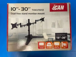 Dual Monitor Stand for 10”-30" Dual Free Stand Monitor Mount TVACLT0232 - Picture 1 of 2
