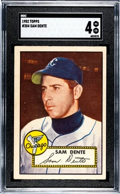 1952 Topps Sam Dente #304 SGC 4 - Image 1 of 2