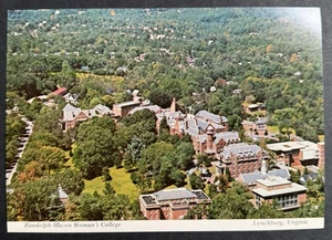 Randolph Macon Woman’s College Aerial View Vintage Postcard - Picture 1 of 2