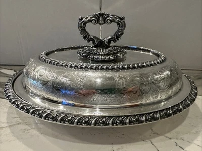 Plato de entrada BIRKS Regency Inglaterra plateado Inglaterra alrededor de 1920 Foto 1 de 4