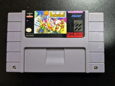 Looney Tunes B-Ball SNES Super Nintendo Cleaned & Tested Read Description - Image 1 of 3