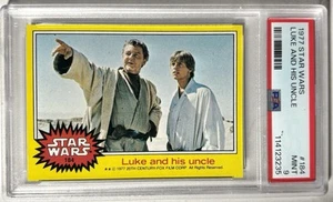 Vintage 1977 Star Wars Card Series 3 Luke & His Uncle PSA 9 Mint #184 - Picture 1 of 2