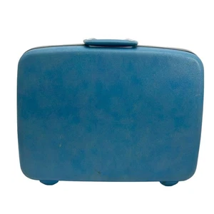 Vintage Samsonite Silhouette MCM Suitcase Luggage Hard Shell Light Blue *No Key* - Picture 1 of 11