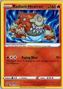 Radiant Heatran Radiant Raro SWSH10: Radianza Astrale 027/189 quasi nuovo - Foto 1 di 2