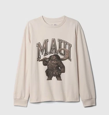 Camiseta Gap Disney Niños Moana Maui Gráfica Manga Larga Mediana Foto 1 de 2