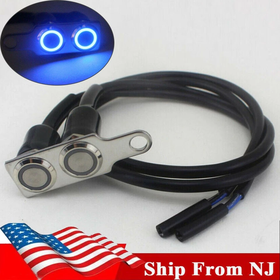 Interruptor antiniebla faro manillar manillar motocicleta bloqueo retorno manual doble botón Foto 1 de 4