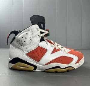 Nike Air Jordan 6 Retro 384664-145 Men’s Size 9.5 Gatorade Orange Sneakers - Picture 1 of 17