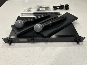 Shure ULXD4D Dual Channel Digital Wireless Microphone Receiver with 2x ULXD2 Mic - Picture 1 of 8
