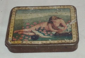 VINTAGE OLD ADVERTISEMENT TIN LITHO SOAP CONTAINER BOX RARE COLLECTIBLE - Picture 1 of 3