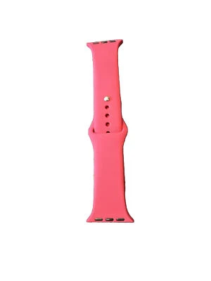 Apple Watch Band Silicone -Rose Red - Fits 38 40 41 mm - Series SE/8/7/6/5/4/3/2 - Image 1 of 3