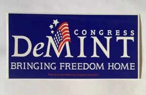 Senator Jim Demint South Carolina Campaign Bumper Sticker US House - Picture 1 of 2