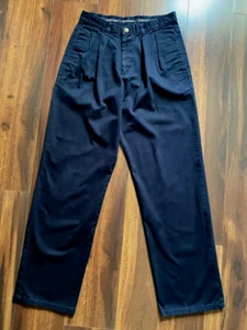 POLO RALPH LAUREN Chino Black Pants Pleated Front Youth Husky Size 14 - Picture 1 of 4