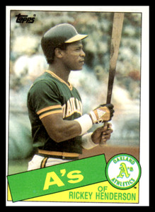 1985 Topps #115 Rickey Henderson Oakland Athletics