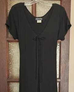 Vtg 90s All That Jazz Black Dress Corset Look Layered Goth Witchcore Dark Fairy - Picture 1 of 14