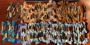 113 Skeins Needlepoint Embroidery Floss DMC 25 Mouline Special - Blues & Browns - Picture 1 of 1