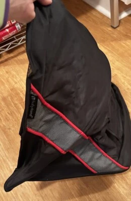 Cochecito individual Baby Trend Range Jogger negro rojo dosel parasol Foto 1 de 4