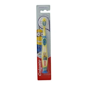 Colgate Minions Kids 5+Years Manual Toothbrushes - 1 Piece(Yellow,Soft)FREE SHIP - Picture 1 of 4