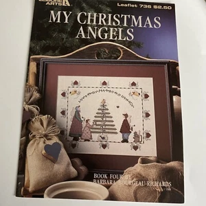😇THE CHRISTMAS ANGELS Leisure Arts #736 - Picture 1 of 2