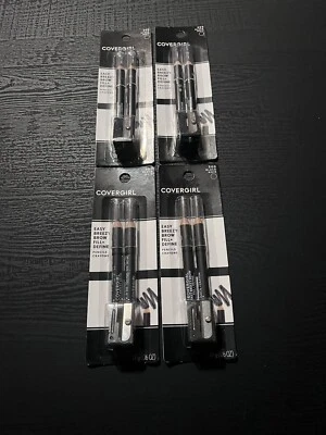 Lot Of (4) Covergirl Easy Breezy Brow Fill + Define Pencils - 500 Black - Image 1 of 4