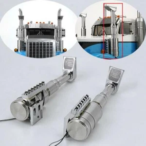 1 Pair LESU 1/14 Metal Air Filter LED Daylight for Tamiya RC Tractor Truck Model - Picture 1 of 10