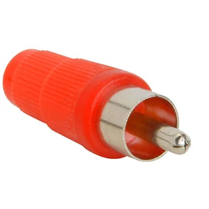 RCA Plug Red Plastic - Picture 1 of 2
