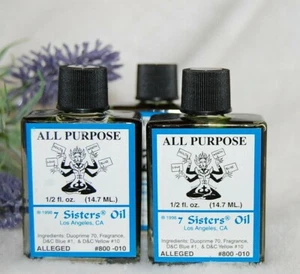 All Purpose Magickal Oil (1) 4DRMs , Send Back Curses, Hexes Santeria, Hoodoo - Picture 1 of 7