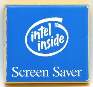 1993 Vintage Intel Inside Screen Saver promotional pack from 3 1/2" floppy discs - Afbeelding 1 van 3