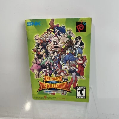 SNK Neo Geo Pocket Color SNK vs CAPCOM The Match of the Millennium Manual ONLY! - Image 1 of 4