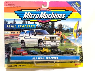 NIP Micro Machines Trail trackers #37 dually el camino 4x4 explorer land rover - Image 1 of 4