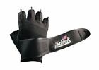 Schiek Sports Platinum 3/4 Finger Wrist Wrap Lifting Gloves - Black/Gray Large 