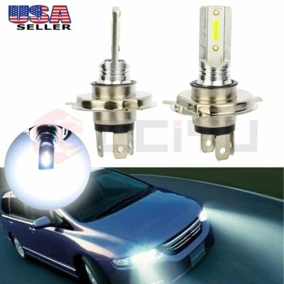 H4 9003 HB2 LED Headlight Bulbs Kit High Low Beam Bright 35W 4000LM 6000K White - Изображение 1 из 4
