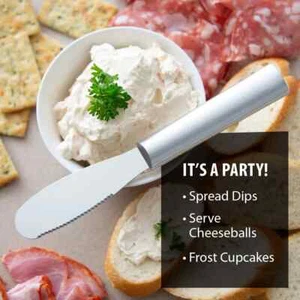 RADA CUTLERY R135 PARTY SPREADER SMALL SILVER HANDLE USA MADE LIFE WARRANTY - Picture 1 of 2