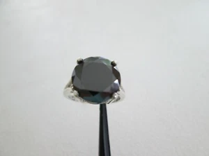 4,40 kt 100 % ECHTER SCHWARZER DIAMANT RING, ZERTIFIKAT, KOSTENLOSER DURCHMESSERTESTER, Größe 6,5-6,75 - Bild 1 von 11