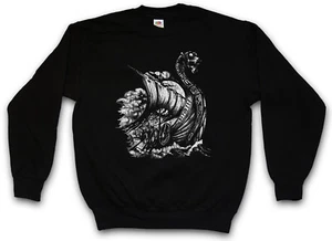 SUDADERA JERSEY VIKING SHIP VIII Barco Dragón Vikingos Nórdico Odin Valhalla - Imagen 1 de 1