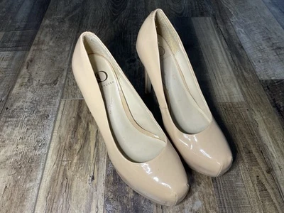 "Tacones altos con plataforma de charol desnudo Kelsi Dagger para mujer talla 7,5-5"" tacón" Foto 1 de 4