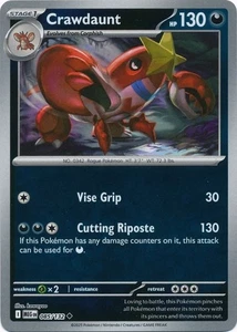 1x Crawdaunt | Mega Evolution | 085/132 | Uncommon | Reverse Holo | Near Mint - Picture 1 of 1