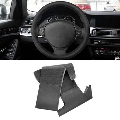 DIY Black Steering Wheel Leather M Sport Cover For BMW M Sport E36 1996-2000 E39 - image 1 of 4