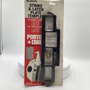 New Porter Cable 59375 Strike and Latch Template & High-Speed Steel Bearing Bit - Picture 1 of 6
