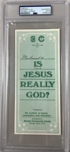Muhammad Ali Signed Pamphlet Boxing HOF Auto Islam Is Jesus Really God PSA/DNA 2 - Picture 1 of 5