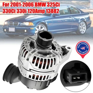 OEM Aluminum Alternator For 2001-2006 BMW 325Ci 330Ci 330i 330xi 120Amp 13882N - Picture 1 of 9