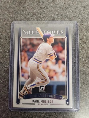 2025 Donruss Baseball Paul Molitor Milestones - Imagem 1 de 2